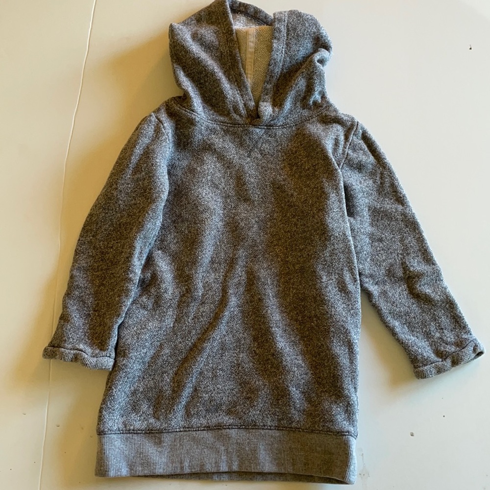 Grey hooded sweatshirt